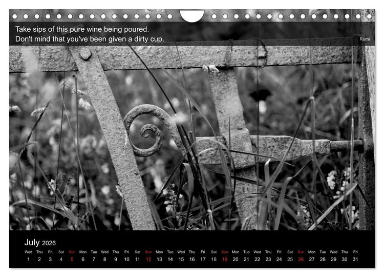 Produktbild: Through the Gate with Rumi (Wall Calendar 2026 DIN A4 landscape), CALVENDO 12 Month Wall Calendar