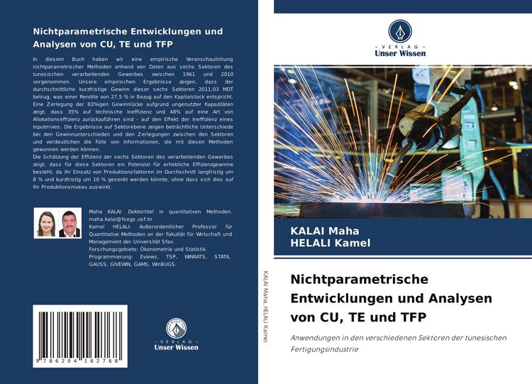 Produktbild: Nichtparametrische Entwicklungen und Analysen von CU, TE und TFP
