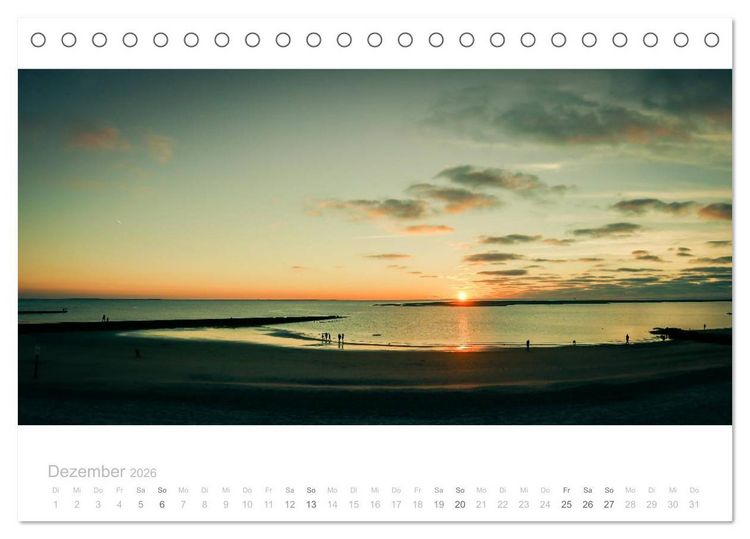 Produktbild: Einfach Borkum (Tischkalender 2026 DIN A5 quer), CALVENDO Monatskalender