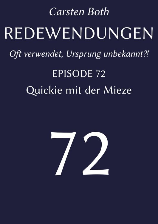 Produktbild: Redewendungen: Quickie mit der Mieze