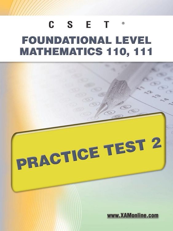 Produktbild: Cset Foundational Level Mathematics 110, 111 Practice Test 2