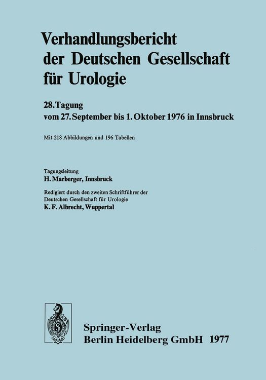 Produktbild: Verhandlungsbericht der Deutschen Gesellschaft f&uuml;r Urologie