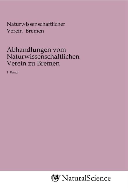 Produktbild: Abhandlungen vom Naturwissenschaftlichen Verein zu Bremen