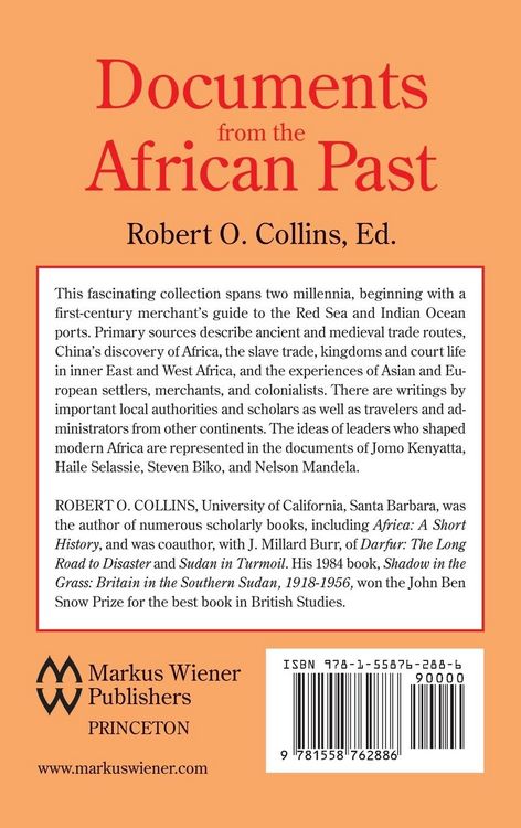 Produktbild: Documents from the African Past