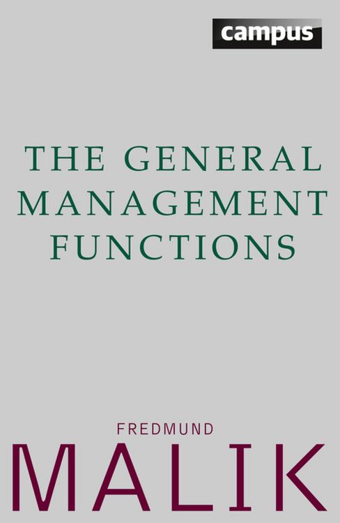 Produktbild: The General Management Functions