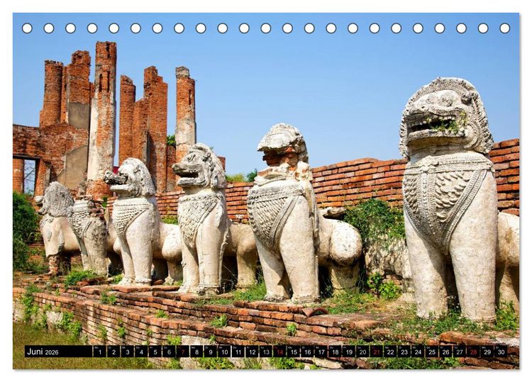 Produktbild: Ayutthaya - Thailands alte Hauptstadt (Tischkalender 2026 DIN A5 quer), CALVENDO Monatskalender