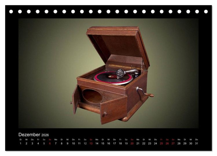 Produktbild: Dampfradios - Antike Radios mit Patina (Tischkalender 2026 DIN A5 quer), CALVENDO Monatskalender