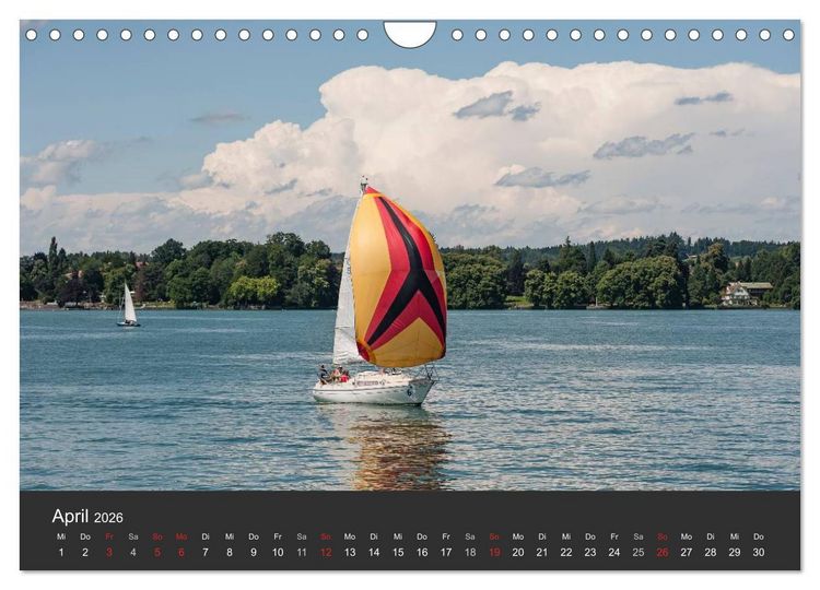 Produktbild: Segelboote auf dem Bodensee (Wandkalender 2026 DIN A4 quer), CALVENDO Monatskalender