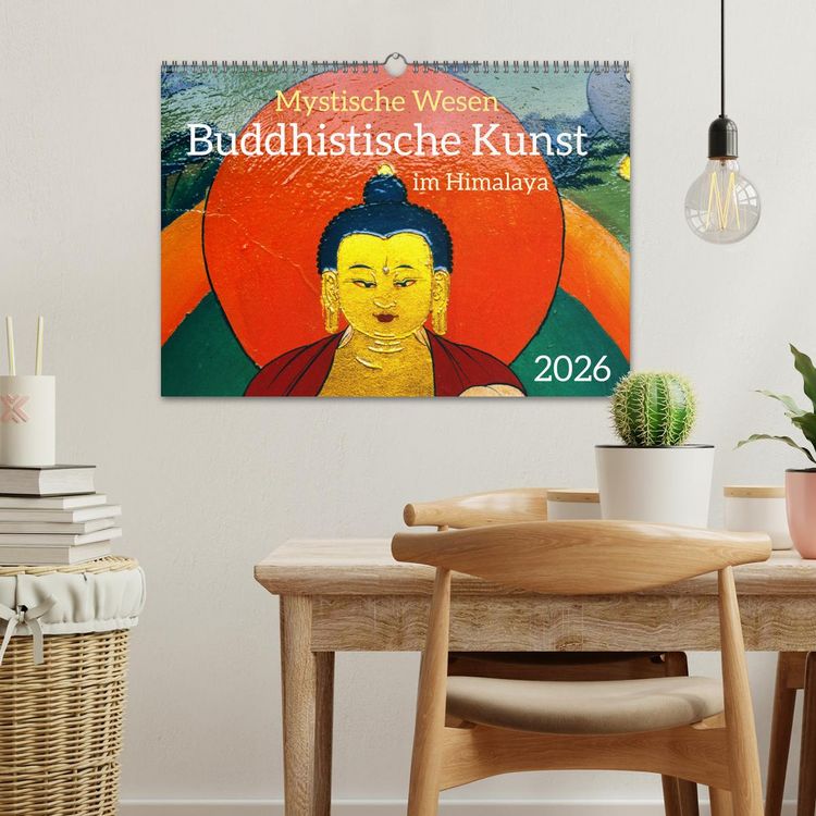 Produktbild: Mystische Wesen &ndash; Buddhistische Kunst im Himalaya (Wandkalender 2026 DIN A3 quer), CALVENDO Monatskalender