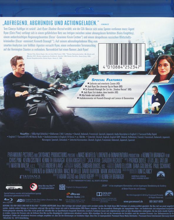 Produktbild: Jack Ryan - Shadow Recruit