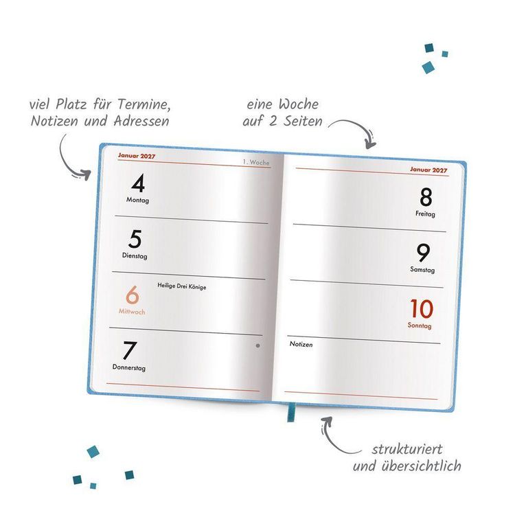 Produktbild: TR&Ouml;TSCH - Taschenkalender A7 Soft Touch Punkte 2027