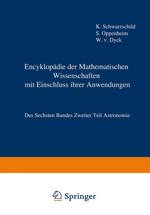 Produktbild: Encyklop&auml;die der Mathematischen Wissenschaften mit Einschluss ihrer Anwendungen