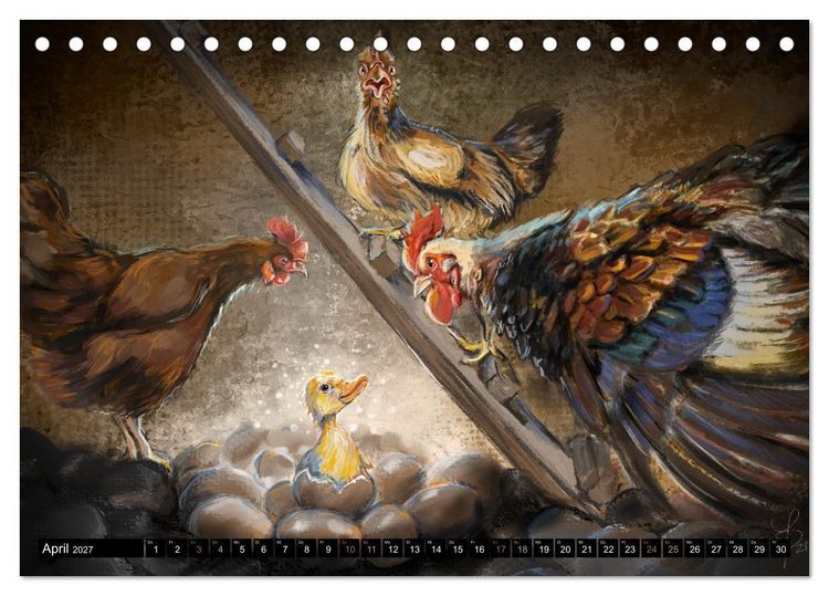 Produktbild: Tierfreunde (Tischkalender 2027 DIN A5 quer), CALVENDO Monatskalender
