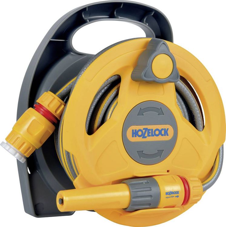 Produktbild: Hozelock 2427 0000 Click & Go Schlauchtrommel 10m 1 St. Gelb, Grau