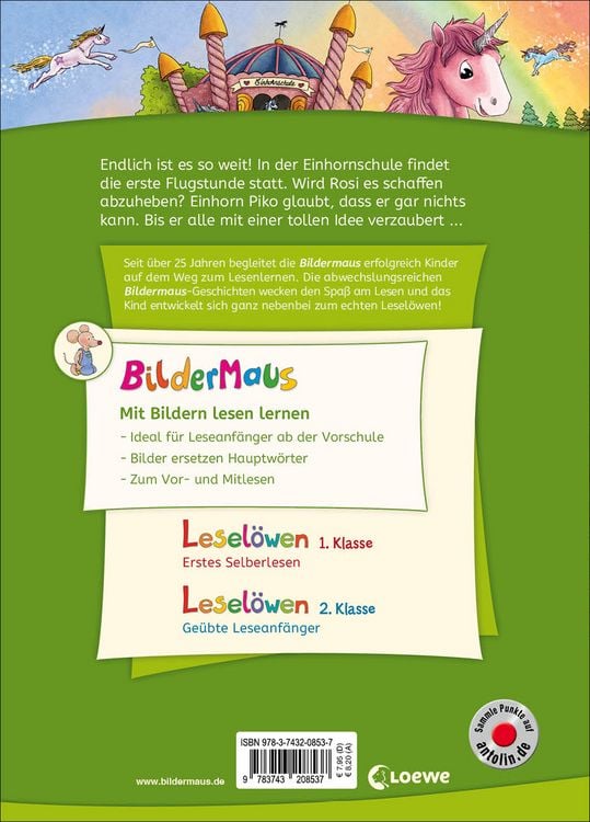 Produktbild: Bildermaus - Geschichten aus der Einhornschule