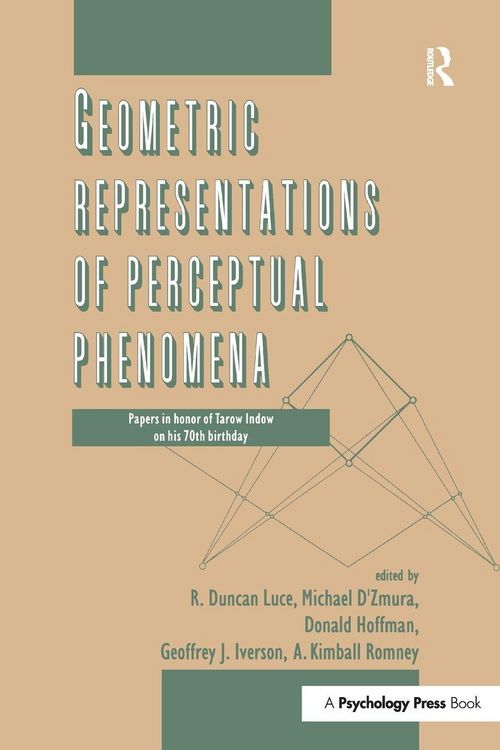 Produktbild: Geometric Representations of Perceptual Phenomena
