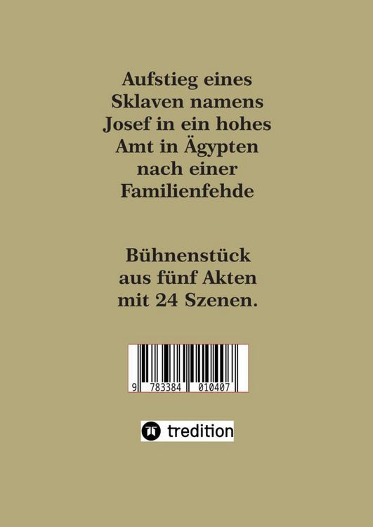 Produktbild: Josef in &Auml;gypten