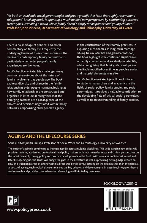 Produktbild: Family practices in later life