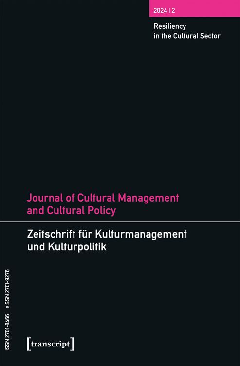 Produktbild: Journal of Cultural Management and Cultural Policy/Zeitschrift f&uuml;r Kulturmanagement und Kulturpolitik
