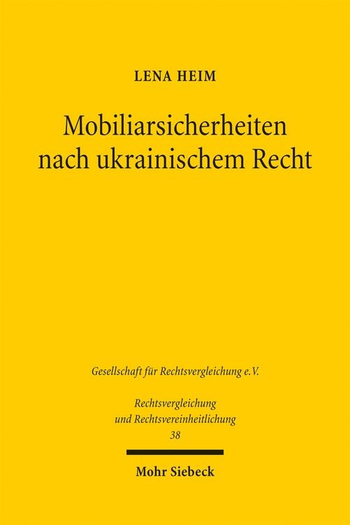 Produktbild: Mobiliarsicherheiten nach ukrainischem Recht