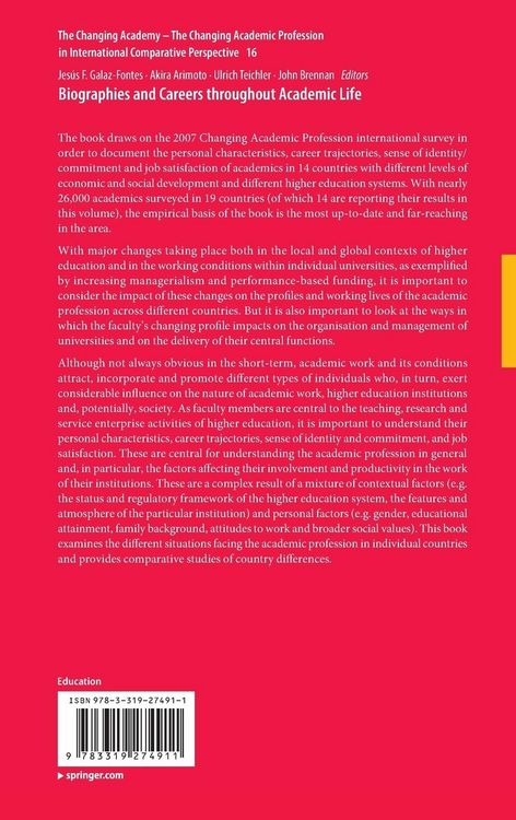 Produktbild: Biographies and Careers throughout Academic Life