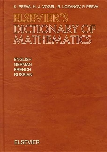 Produktbild: Elsevier's Dictionary of Mathematics