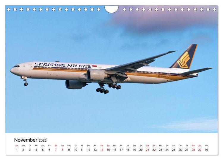 Produktbild: Flieger von Boeing (Wandkalender 2026 DIN A4 quer), CALVENDO Monatskalender