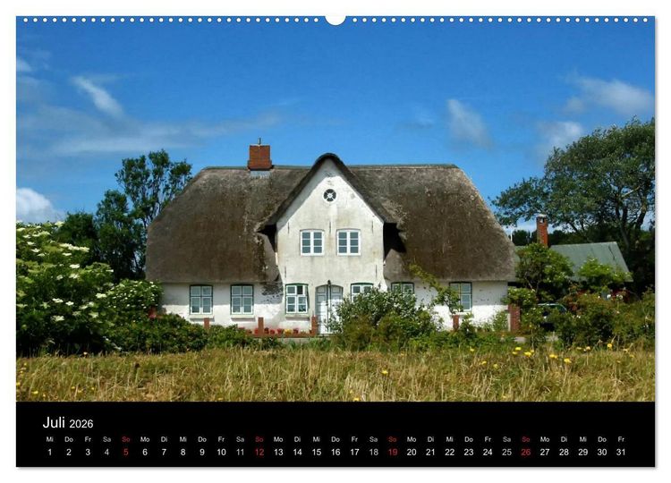 Produktbild: Amrum, Perle der Nordsee (Wandkalender 2026 DIN A2 quer), CALVENDO Monatskalender