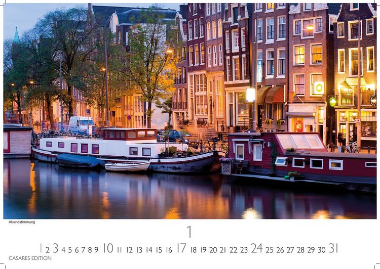 Produktbild: Amsterdam Kalender 2027 &ndash; Wandkalender | Fotokalender |Niederlande |Mitteleuropa 35x50cm - Atemberaubende Fotos von Amsterdams Sehensw&uuml;rdigkeiten, Kan&auml;len und kulturellen Highlights.