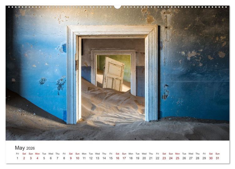Produktbild: Kolmanskop Sand storm in town (Wall Calendar 2026 DIN A2 landscape), CALVENDO 12 Month Wall Calendar