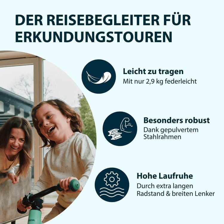 Produktbild: HUDORA 10927 - Laufrad Up 10 cyan/midnight, f&uuml;r Kinder ab 18 Monaten