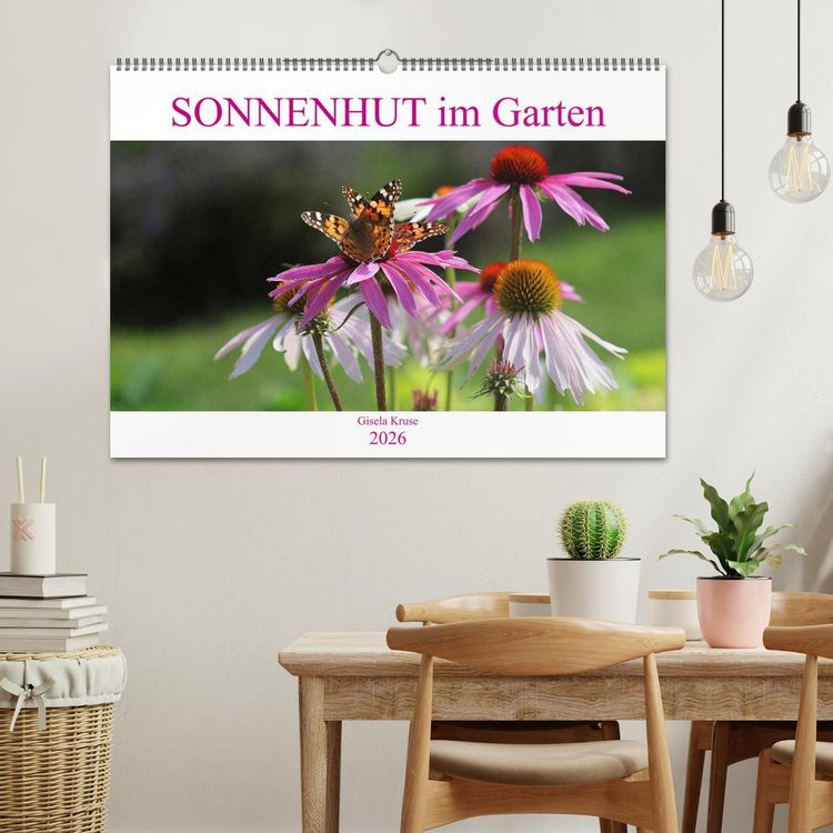 Produktbild: Sonnenhut im Garten (Wandkalender 2026 DIN A2 quer), CALVENDO Monatskalender