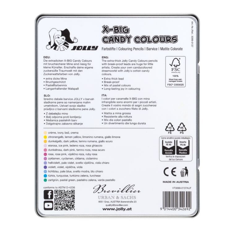 Produktbild: JOLLY Buntstifte X-BIG CANDYCOLOURS, Sweet like Sugar!