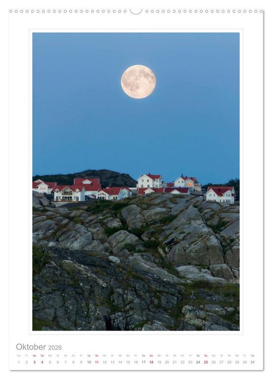 Produktbild: Bohusl&auml;n - &uuml;ber Stadt und Land (Wandkalender 2026 DIN A2 hoch), CALVENDO Monatskalender