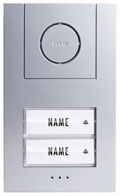 Produktbild: m-e modern-electronics Vistus AD ALU 4020 S Vistus T&uuml;rsprechanlage Kabelgebunden Komplett-Set 2 Familienhaus Silber