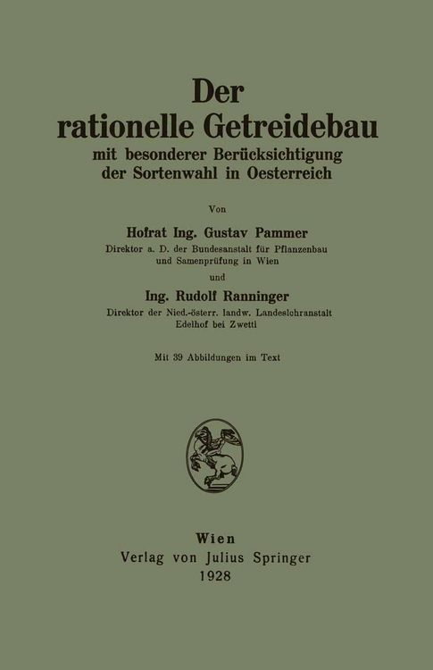Produktbild: Der rationelle Getreidebau