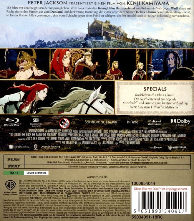 Produktbild: Der Herr der Ringe: Die Schlacht der Rohirrim (Blu-ray)