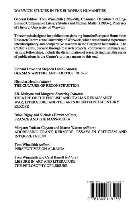 Produktbild: German Writers and Politics 1918&ndash;39