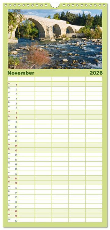 Produktbild: Familienplaner 2026 - Die S&uuml;dt&uuml;rkei entdecken mit 5 Spalten (Wandkalender, 21 x 45 cm) CALVENDO