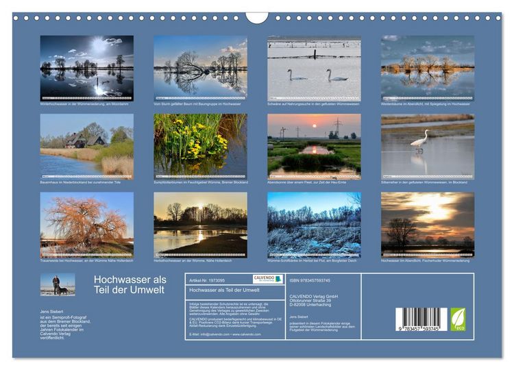 Produktbild: Hochwasser als Teil der Umwelt (Wandkalender 2026 DIN A3 quer), CALVENDO Monatskalender