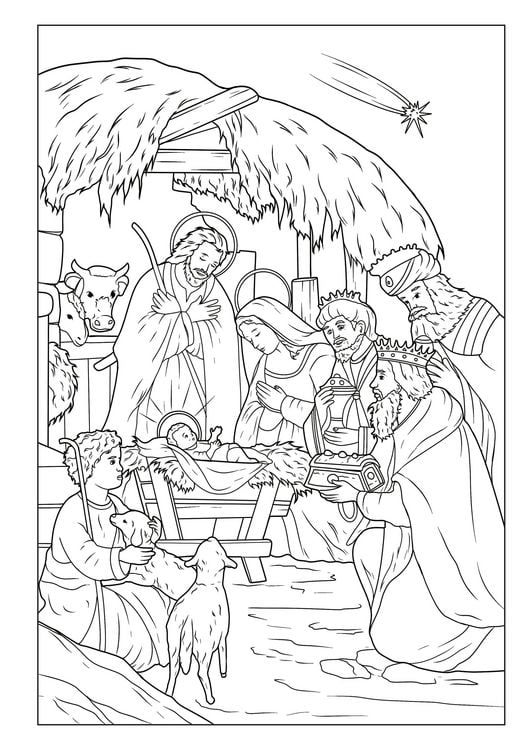 Produktbild: Malbuch Weihnachten f&uuml;r die ganze Familie mit 50 festlichen Ausmalbildern