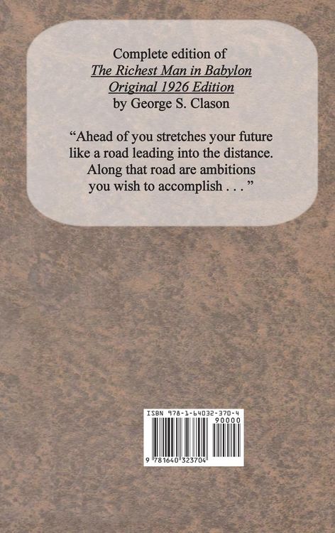Produktbild: The Richest Man in Babylon Original 1926 Edition