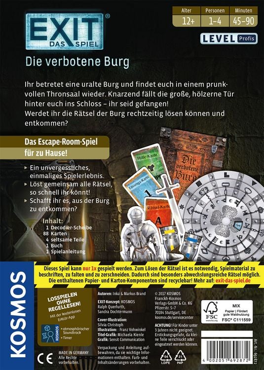 Produktbild: EXIT&reg;, Das Spiel - Die verbotene Burg