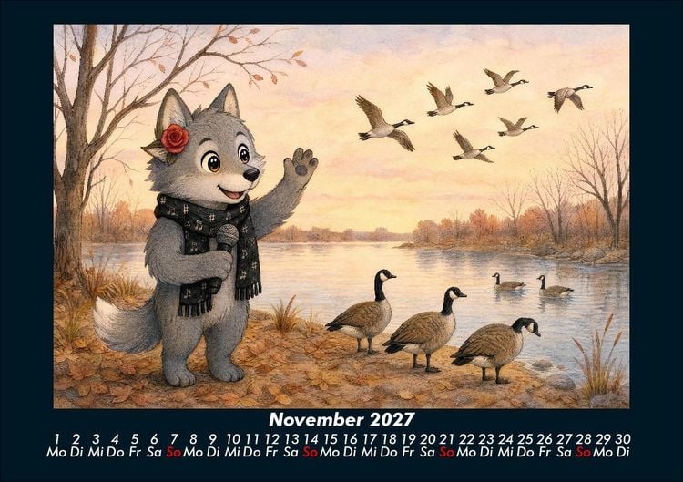Produktbild: Rose entdeckt Tiere im Winter 2027 Fotokalender DIN A5