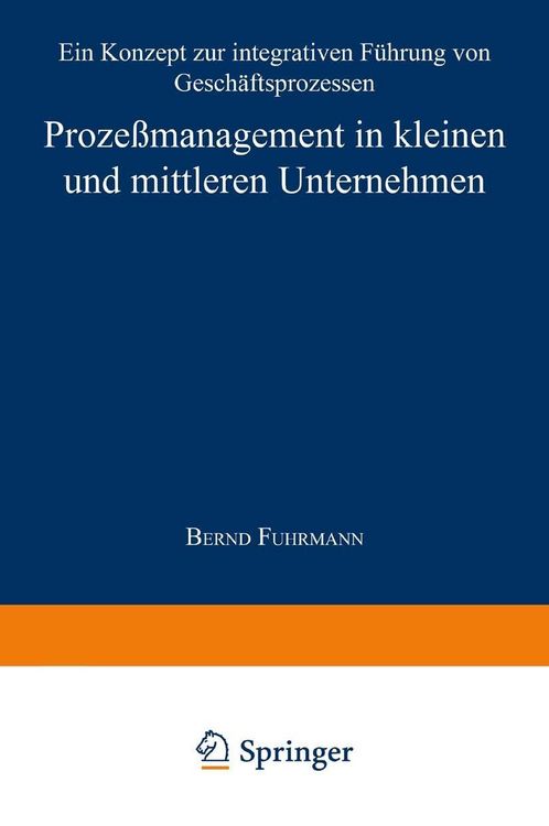Produktbild: Proze&szlig;management in kleinen und mittleren Unternehmen