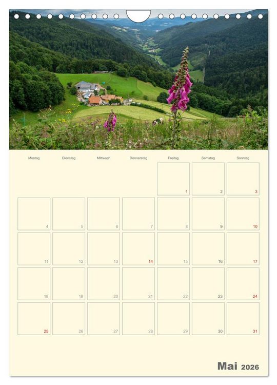 Produktbild: Unterwegs im Elsass &ndash; Terminplaner (Wandkalender 2026 DIN A4 hoch), CALVENDO Monatskalender