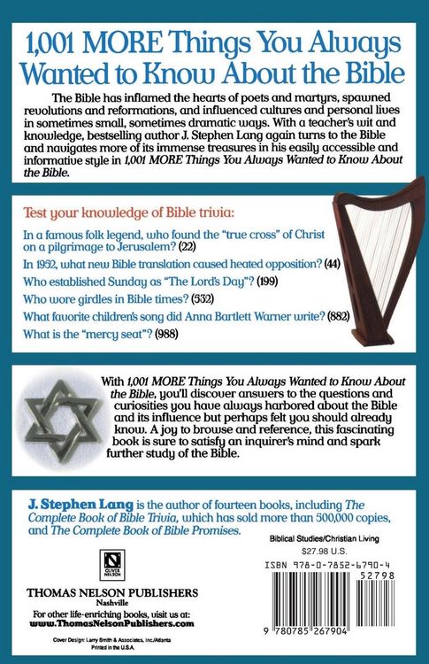 Produktbild: The 1,001 More Things You Always Wanted to Know about the Bible