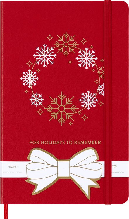 Produktbild: Moleskine Holiday Notizbuch, L/A5, Liniert, fester Einband, Scharlachrot