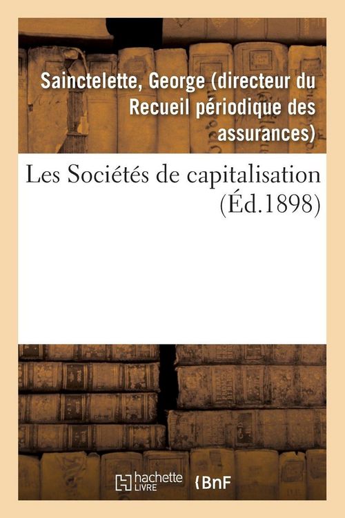 Produktbild: Les Soci&eacute;t&eacute;s de capitalisation