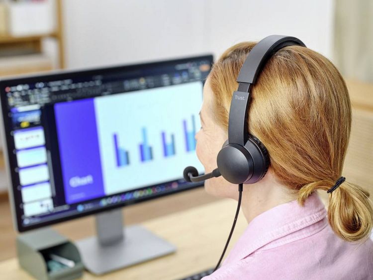 Produktbild: Trust Ayda On Ear Headset kabelgebunden Stereo Schwarz Headset, Lautst&auml;rkeregelung, Mikrofon-Stummschaltung Computer